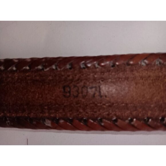 Tony Lama Men's Leather Multicolor Embroidered Belt 9307L - Picture 5 of 6